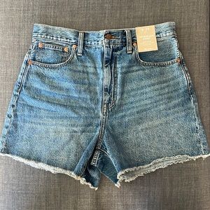 NWT Madewell Mom Jean Shorts